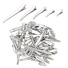 50Pcs 5 Styles Iron Alligator Hair Clip Findings FIND-GF0008-06-1