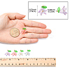 50Pcs Transparent Acrylic Pendants PALLOY-FS00038-03-2