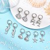 Ocean 304 Stainless Steel Hoop Dangle Earrings for Women EJEW-JE07267-02-1