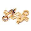 304 Stainless Steel Rhinestone Pendants STAS-U061-17G-2