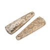 Natural Fossil Coral Pendants G-B187-01C-03-2