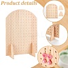 Arch Shaped Wood Earring Organizer Display Stands ODIS-WH0043-103-4