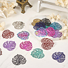 48Pcs 12 Styles 430 & 201 Stainless Steel Filigree Pendants STAS-TA0002-19-5