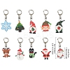 Christmas Theme Acrylic Pendant Decoration HJEW-YW00032-01-3