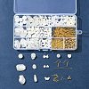 DIY Brass & ABS Plastic Imitation Pearl Earrings Making Kits DIY-FS0007-97-6