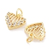 Brass Zircon Pendants KK-P271-24G-2