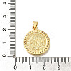 Rack Plating Brass with Cubic Zirconia Pendants KK-Z086-33G-09-3