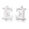 Tarnish Resistant 304 Stainless Steel Charms STAS-H112-E-P-2