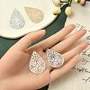 4Pcs 2 Colors Brass Filigree Joiner Links KKC-YW0001-02-3