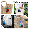 3Pcs 3 Styles Polyester Tassel Big Pendant Decorations HJEW-GO0001-16-5