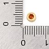 Rack Plating Flat Round Brass Micro Pave Cubic Zirconia Cabochons KK-F874-03G-10-3