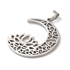 Non-Tarnish 304 Stainless Steel Pendants STAS-U010-25P-2