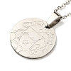 Non-Tarnish Constellation Pendant Necklaces NJEW-S422-04P-02-2
