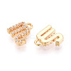 Brass Micro Pave Cubic Zirconia Charms KK-N263-148A-G-2