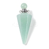 Natural Green Aventurine Faceted Cone Openable Perfume Bottle Big Pendants G-L524-18P-13-1