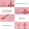 12Pcs 2 Style Tibetan Style Alloy Rhinestone Pendants RB-FH0001-04-3