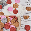 80Pcs 4 Colors Rose Adhesive Wax Seal Stickers DIY-CP0010-20-6