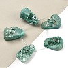 Electroplated Natural Druzy Agate Beads Strands G-N0259-06-4