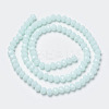 Opaque Solid Color Glass Beads Strands X-EGLA-A034-P8mm-D06-2