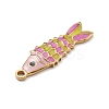 304 Stainless Steel Enamel Pendants STAS-R169-04C-G-2