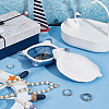 Ocean Style Porcelain Storage Jar with Lid AJEW-WH0348-180C-4