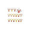 Autumn Theme Glass Wine Glass Charms AJEW-BC00013-8