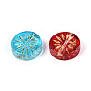 Baking Paint Transparent Glass Beads X-DGLA-N018-19-2
