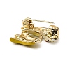 Golden Alloy Enamel Brooch JEWB-K018-32I-G-2
