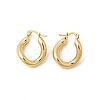 Oval 201 Stainless Steel Hoop Earrings EJEW-Z151-05G-4