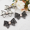 4Pcs 2 Style Heart Pattern Organza Bowknot Shoe Decorations DIY-FH0005-76-4