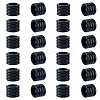 24Pcs Grooved Stainless Steel European Beads STAS-HS0001-81A-1