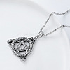 Vintage Viking Trinity Knot 304 Stainless Steel Pendant Box Chain Necklaces for Men KA7210-3