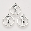 Tibetan Style Alloy Pendants TIBEP-T009-31AS-RS-1