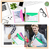 18Pcs 6 Colors PP Plastic A4 Binder Envelope Pockets AJEW-CP0005-10-6