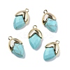 Synthetic Dyed Turquoise Pendants G-U019-03A-07-1