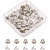 Brass Brooch Base Settings KK-BC0005-03P-1