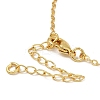 Brass Micro Pave Clear Cubic Zirconia Pendants Necklaces for Women LS-NJEW-B092-04G-5