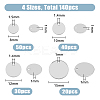 140Pcs 4 Style 304 Stainless Steel Charms STAS-HY0001-39-2