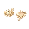 Brass Micro Pave Cubic Zirconia Pendants KK-K351-62G-2