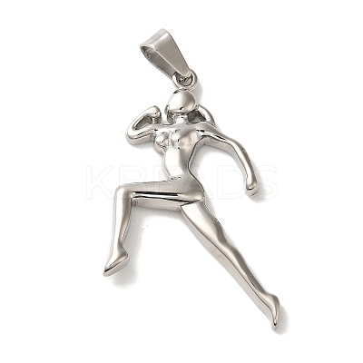 Non-Tarnish Hip Hop Fitness 316L Surgical Stainless Steel Pendants STAS-H194-01P-01-1