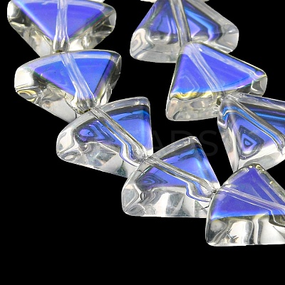 AB Color Plated Electroplate Transparent Glass Beads Strands EGLA-G037-08A-AB02-1