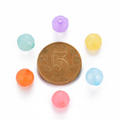Transparent Acrylic Beads TACR-S154-62E-1
