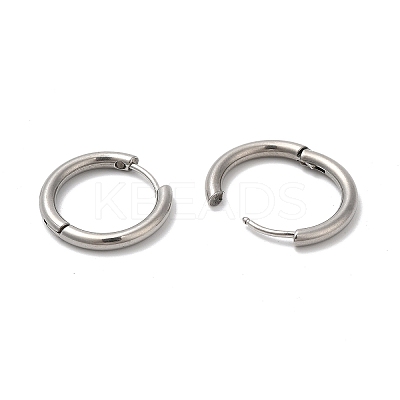 Tarnish Resistant 202 Huggie Hoop Earrings with 304 Stainless Steel Pins for Women EJEW-Q767-02D-P-1