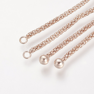 Brass Slider Bracelets Making Bracelet Making KK-T014-140RG-1