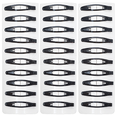 4 Sets Iron Snap Hair Clips AJEW-SC0003-37A-02-1