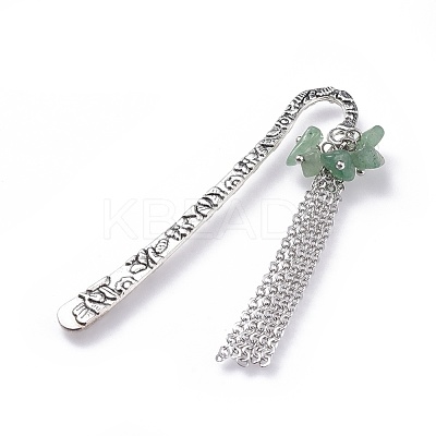 Tibetan Style Alloy Bookmarks AJEW-JK00153-05-1