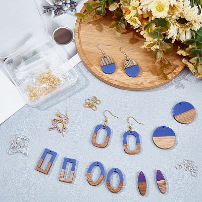 DIY Dangle Earring Making Kits RESI-OC0001-12-1