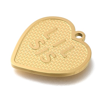 304 Stainless Steel Pendants STAS-R131-14G-1