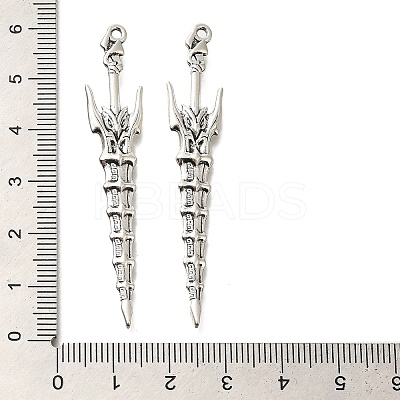 Tibetan Style Alloy Big Pendants FIND-G078-33H-AS-1