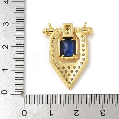 Brass Micro Pave Colorful Cubic Zirconia Pendants LS-KK-U046-04G-01-1